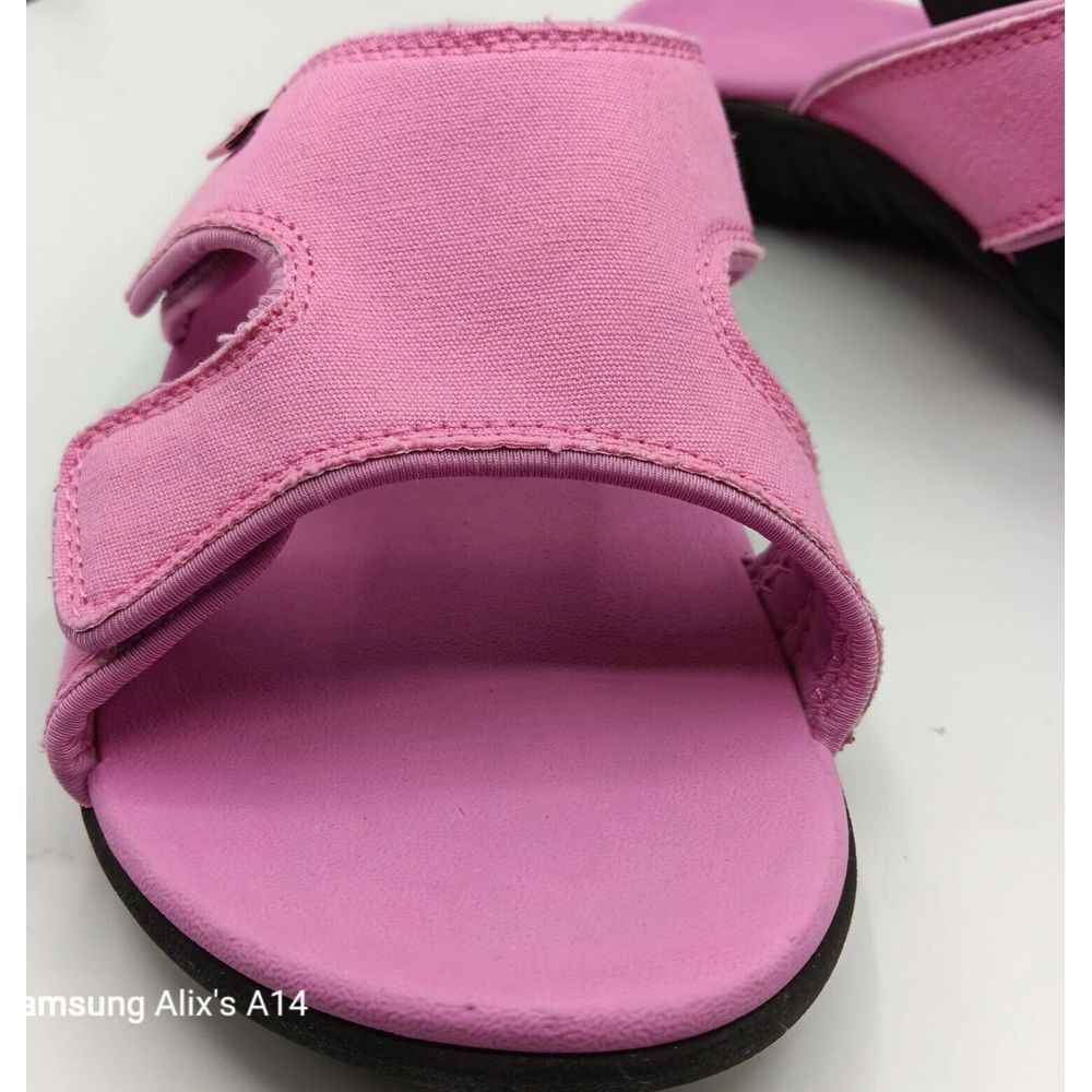 Spenco Kholo Pink Slide Sandals Women's Size 10 D Pink Black Orthotic Slip On